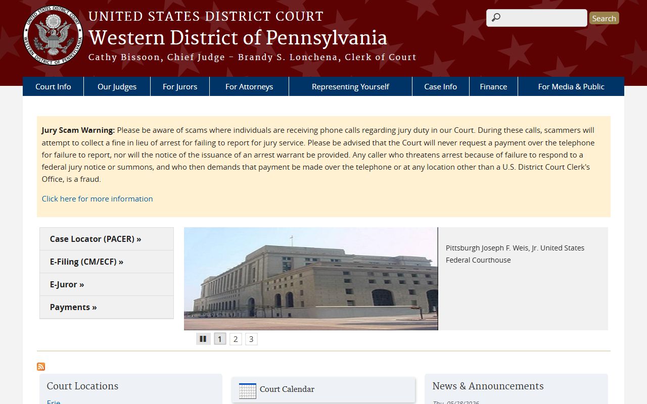 Potter County probate records federal district court distinction